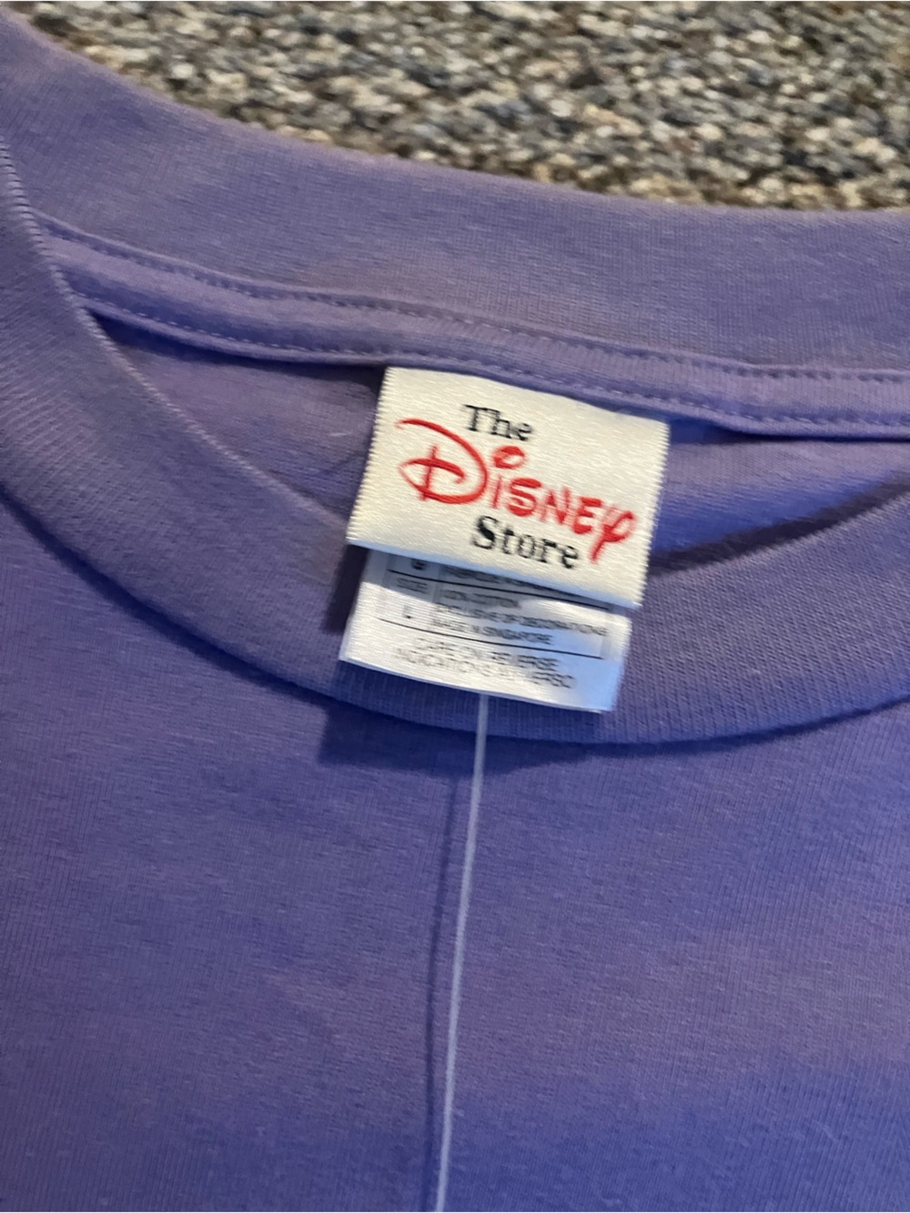 The Disney Store Vintage Winnie the Pooh Purple Shirt Large NWT - Picture 3 of 6